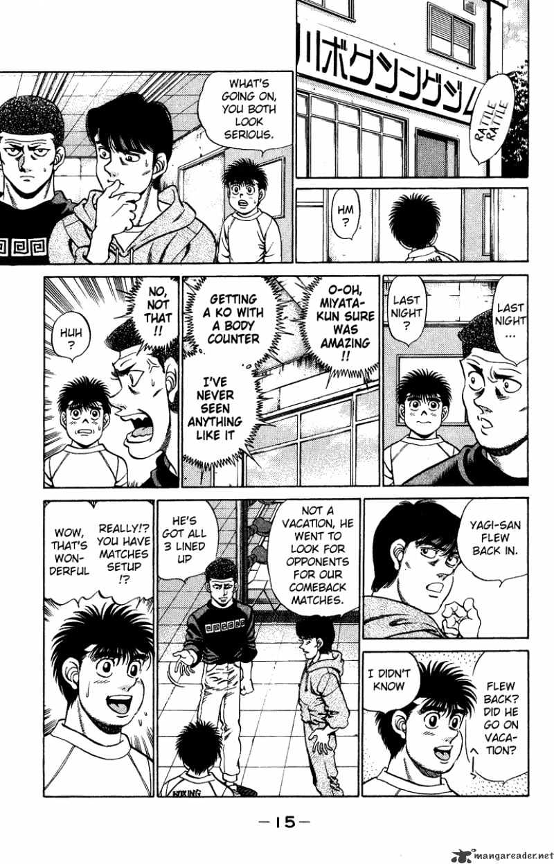 Hajime no Ippo: Fighting Spirit, Chapter 206 image 15